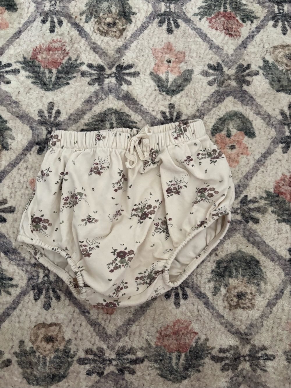 Jamie Kay Cream Floral Cotton Bloomers